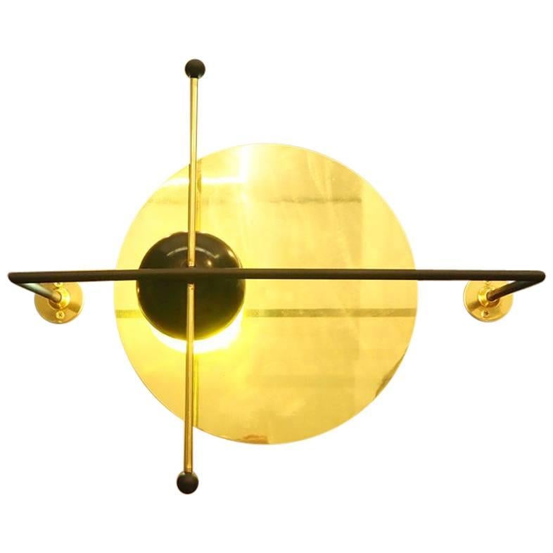 LMN Brass and LED Wall Sconce by Nomade Atelier For Sale