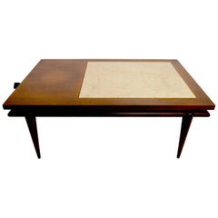 Marble-Top End Coffee Table by John Widdicomb