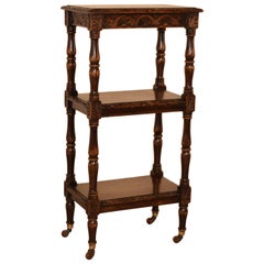 Antique 19th Century Carved Etagere