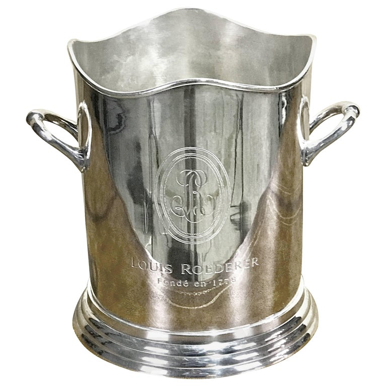 Louis Roederer Silver Plated Champagne Bucket at 1stDibs | louis roederer  champagne bucket, louis roederer ice bucket, silverplate ice bucket