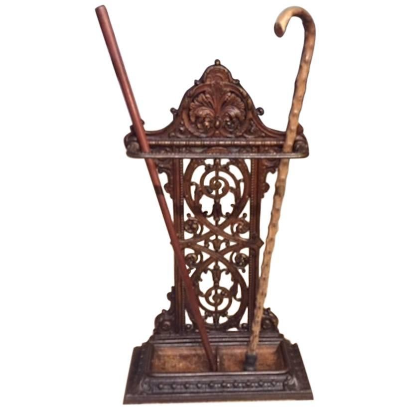 Cast Iron Victorian Period Umbrella/Stick Stand Probably by Coalbrookdale