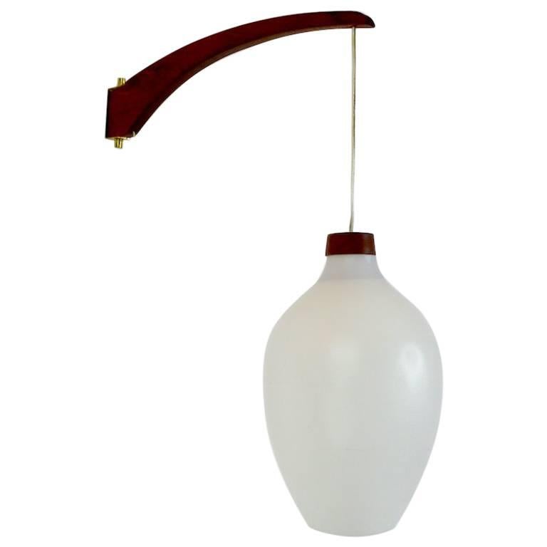 Luxus Wall Sconce with Frosted White Shade For Sale