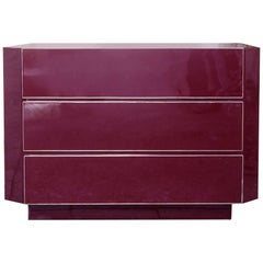 Maison Jansen Burgundy Dresser, France, 1970