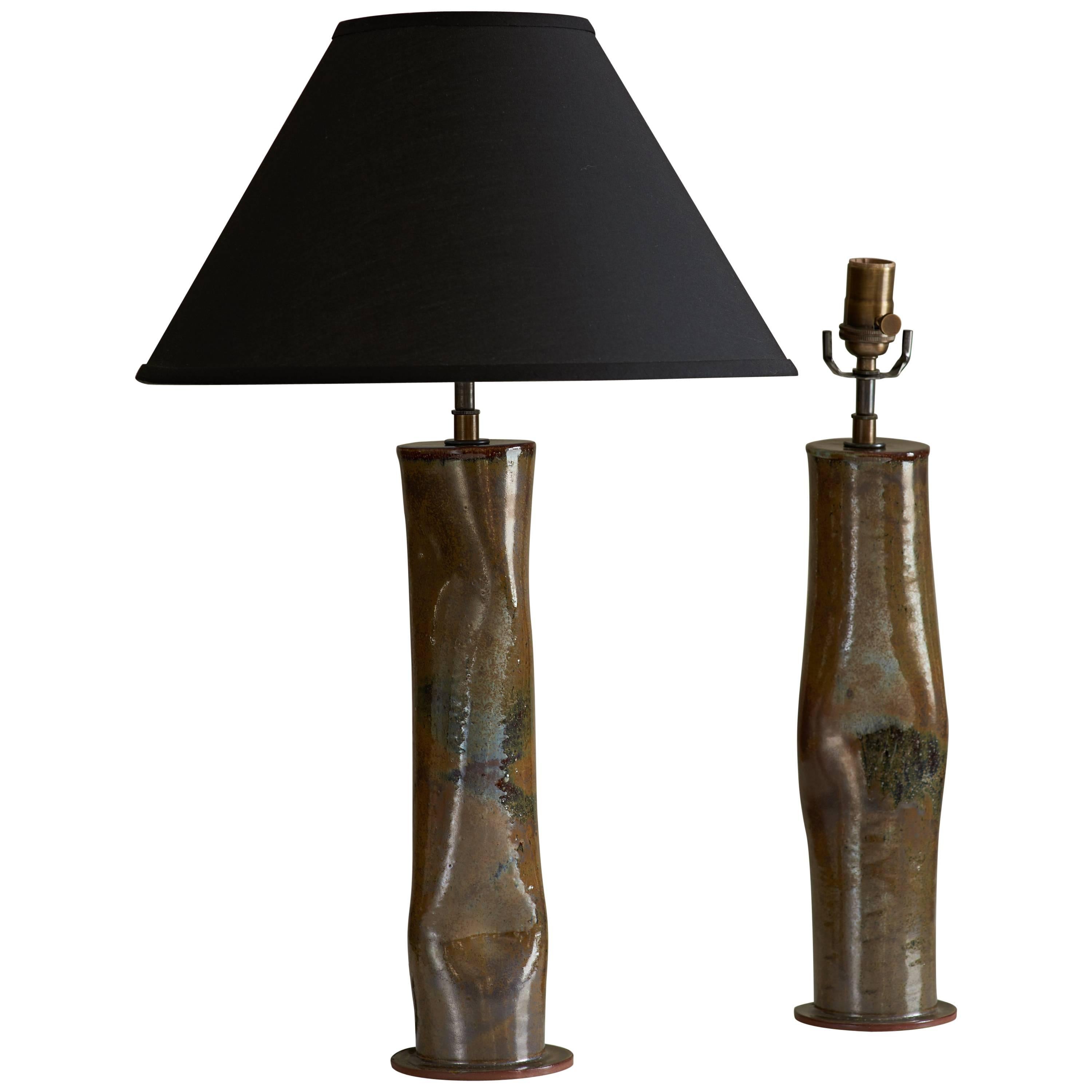 Ceramic Sculptural Table Lamp by Dumais Made