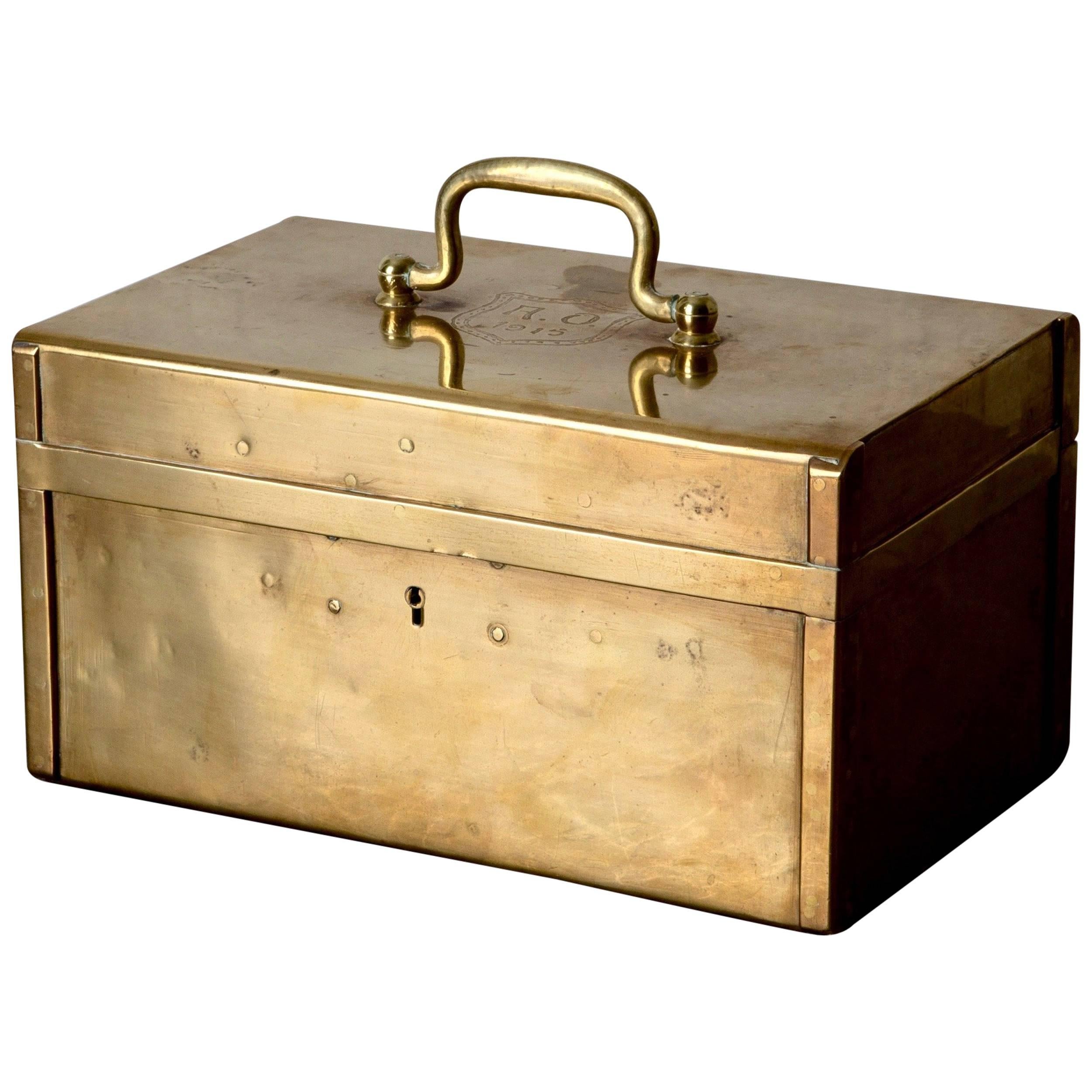 Box Decorative Brass Swedish, 20th Century, Sweden