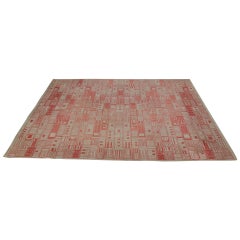 Geometric Modernist Carpet, Midcentury