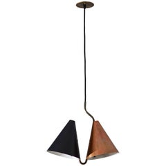 Rare Double Pendant Lamp by Svend Aage Holm Sørensen for Lyfa