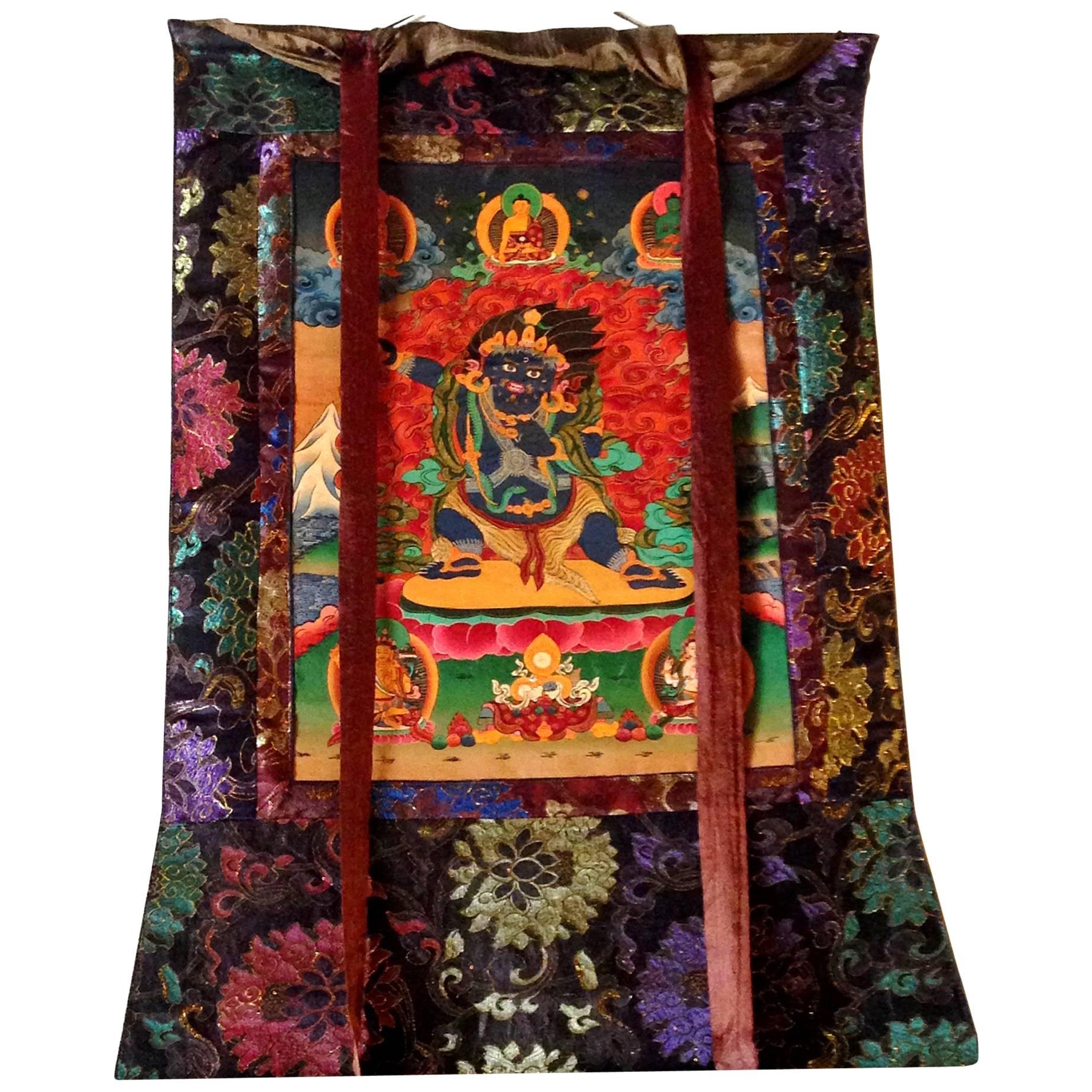 Tibetan Thanka Dorje Drolo, Hand-Painted