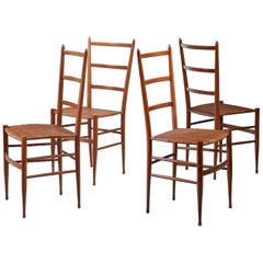 Set of Four Chiavari Chairs, Italy, 1950s