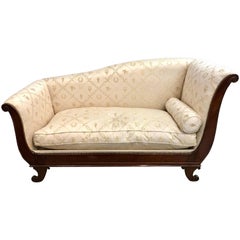 Antique 19th Century French Recamier Chaise