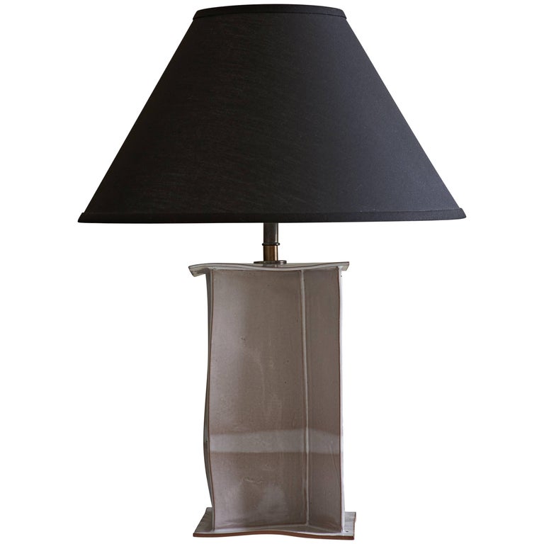Portland Lamp, Ceramic Sculptural Table Lamp by Dumais Made at 1stDibs