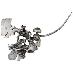 Brutalist Sterling Brooch by Bob Natalini