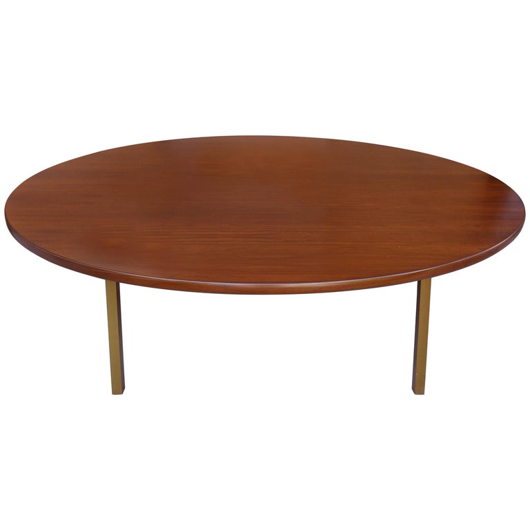 Dunbar Monumental Round Midcentury Rosewood Dining Table For Sale at