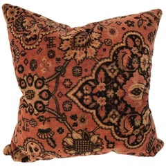 Custom  Pillow Cut from a Vintage Wool Mohair Textile, Netherlands