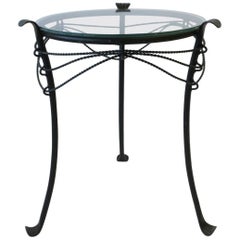 Gueridon Metal Round Side Table