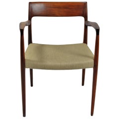 1960s Niels Moller Model 57 Armchair in Teak by J.L. Møllers Møbelfabrik