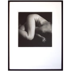 Framed Female Nude Study Photograph, Signed