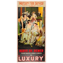 Large Original Antique Movie Poster For The Film Luxury Starring Rubye De Remer