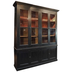 Two Parts Bookcase Bibliotheque Cabinet Late 19th Century