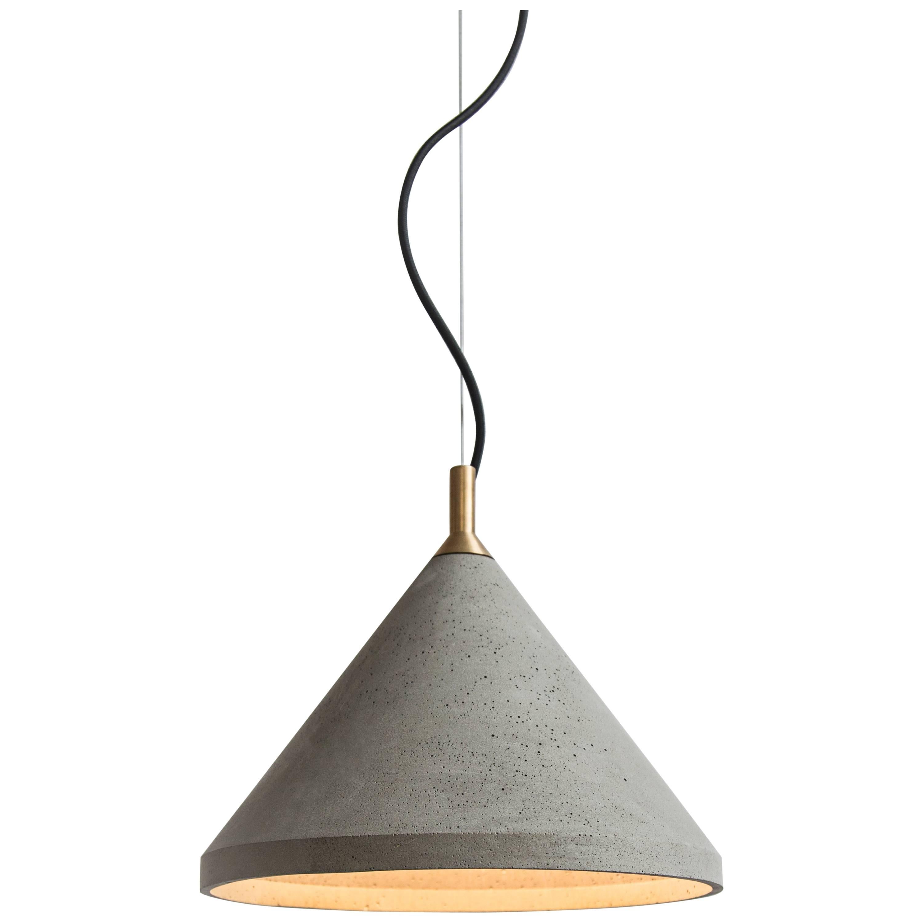 Ren 2, Concrete Pendant Lamp by Bentu Design For Sale
