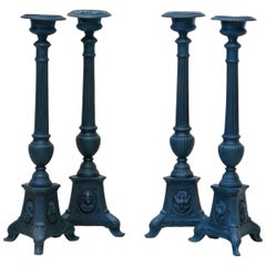 Set of Four French 19th Century Candle Sticks