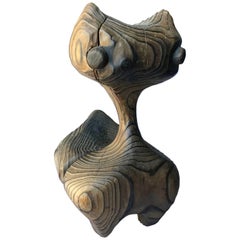 Wooden Canadian Cat With An Attitude
