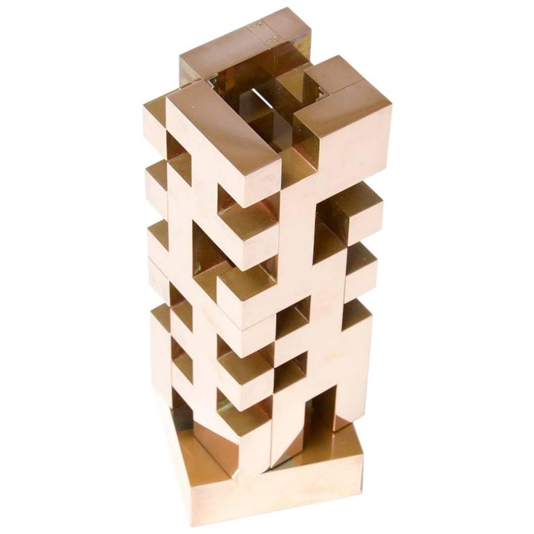 Large Abstract Geometric Sculpture at 1stdibs