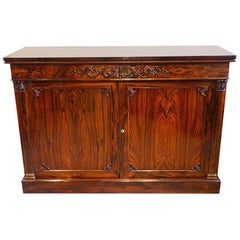 Antique William IV Rosewood Side Cabinet