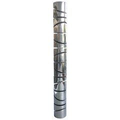 Vintage Itzhak Shmueli Unique Stainless Steel Tower Sculpture