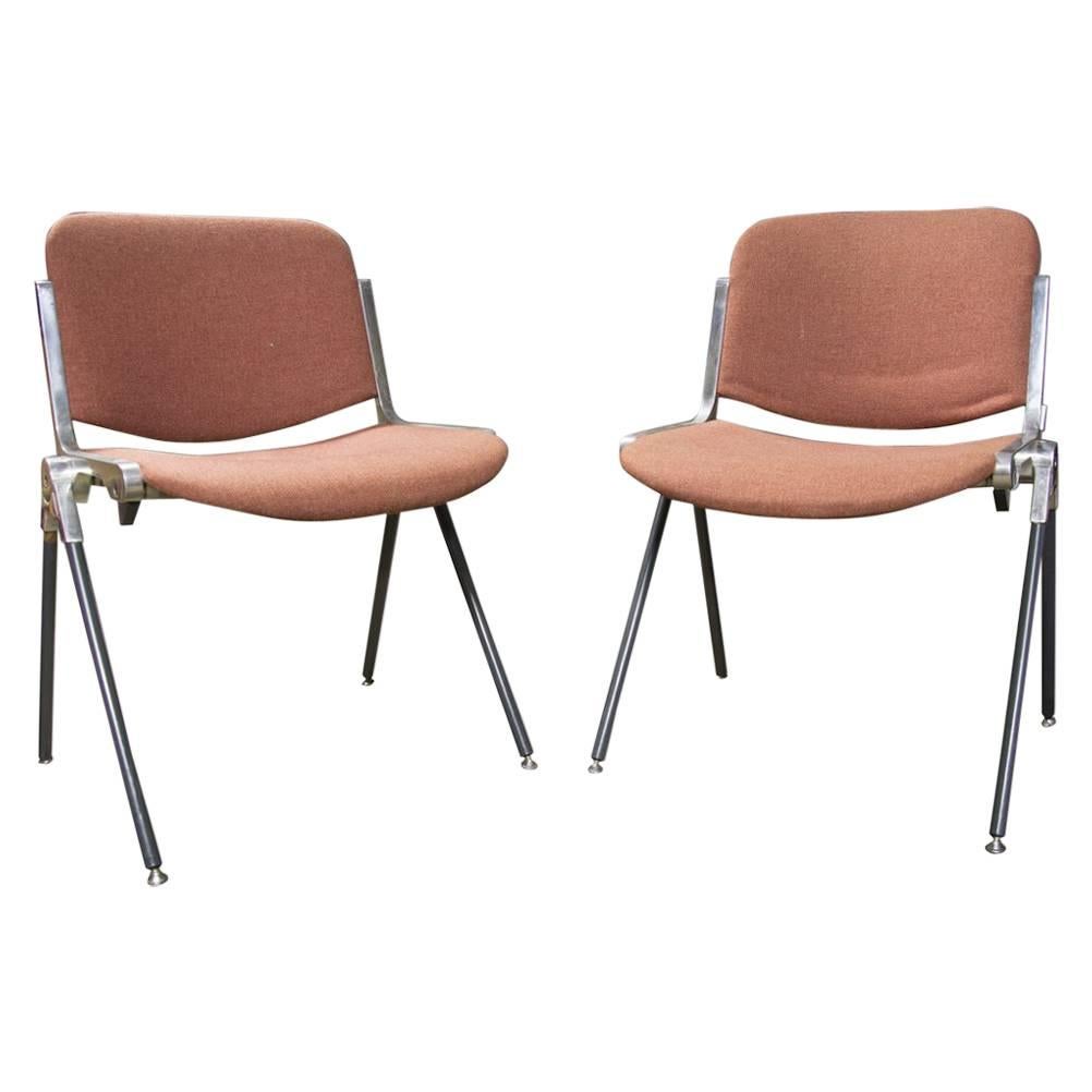 Italian Desk Chairs by Giancarlo Piretti for Castelli, 1960s, Set of Two
