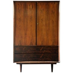 Tall Danish Modern Rosewood Dresser