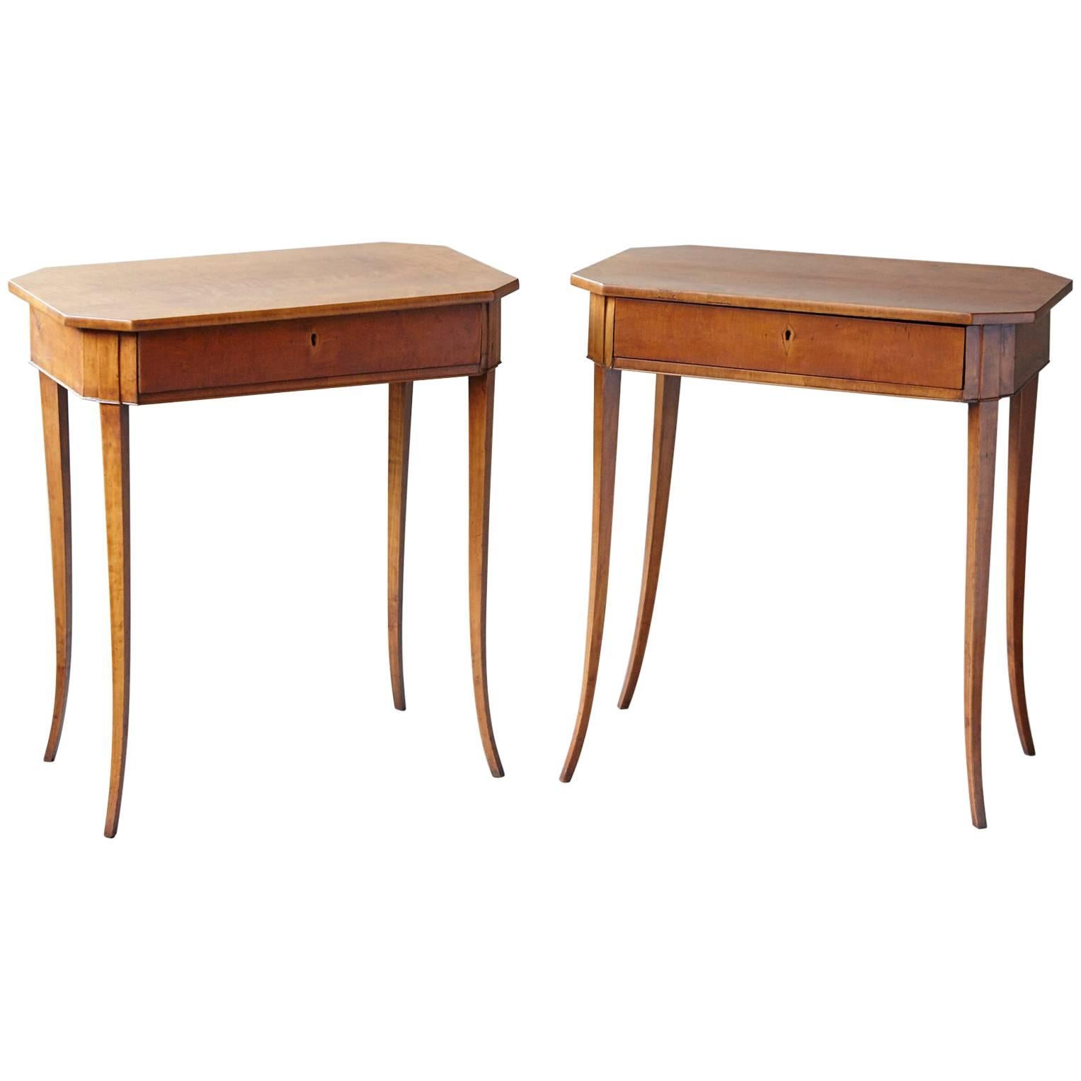 Pair of Biedermeier Side Tables