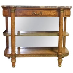 French 19th Century Marble Top Etagere