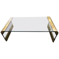 Vintage Coffee Table by Pace Collection Waterfall Design