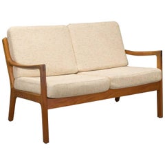 Danish Modern Senator Loveseat by Ole Wanscher for Cado, 1951