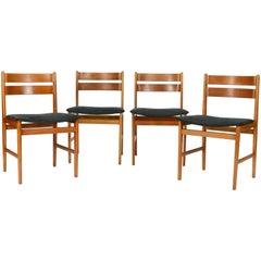 Set of Four Danish Curved Back Chairs after Kurt Ostervig
