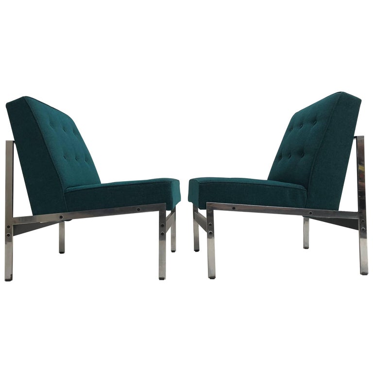 Rare Pair of 020 Lounge Chairs, Kho Liang Ie for Artifort the Netherlands, 1958 For Sale