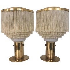 Pair of Fringed Hans-Agne Jakobsson Table Lamps, Model B-145