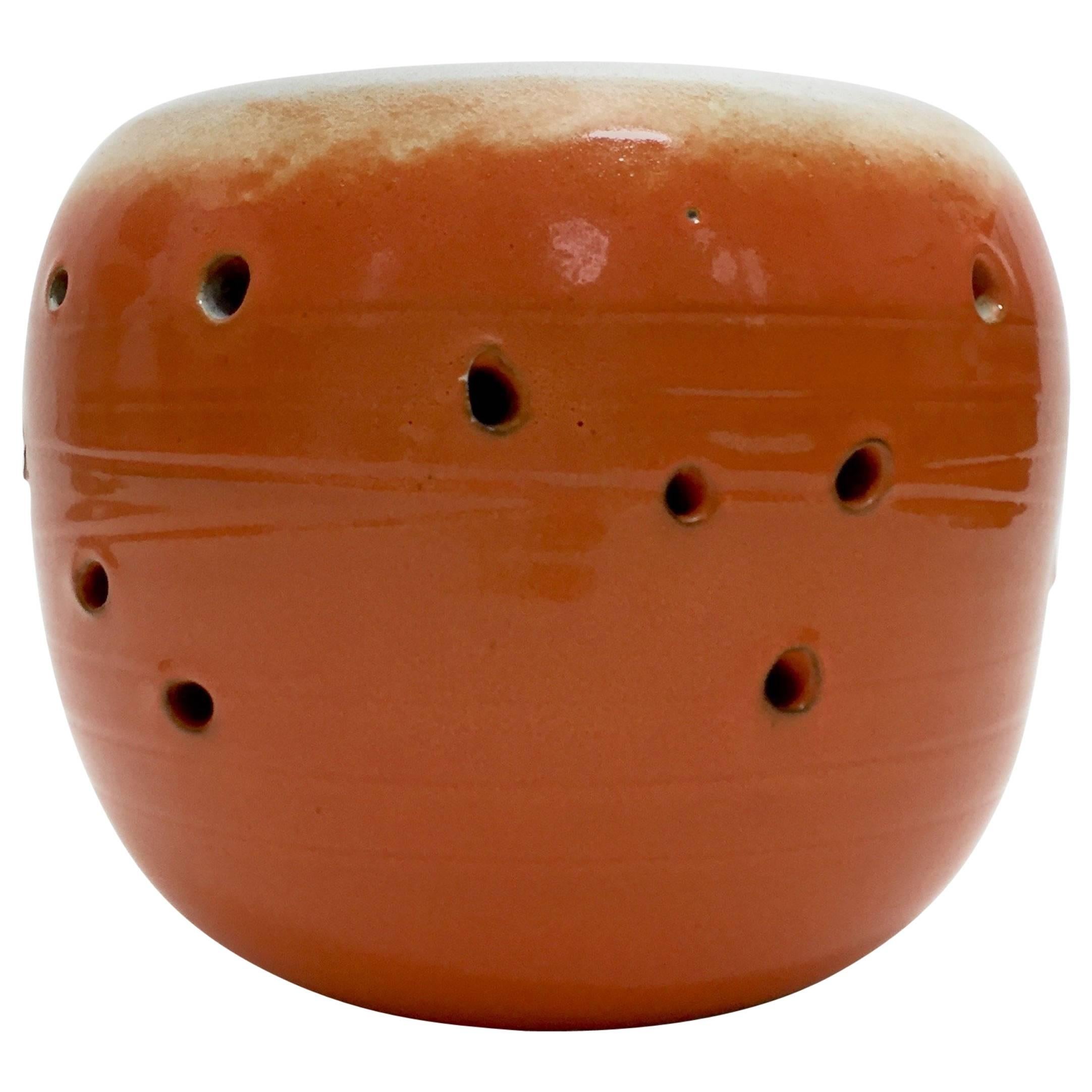 Ceramic Sculpture Forming a Large Decorative Bowl For Sale