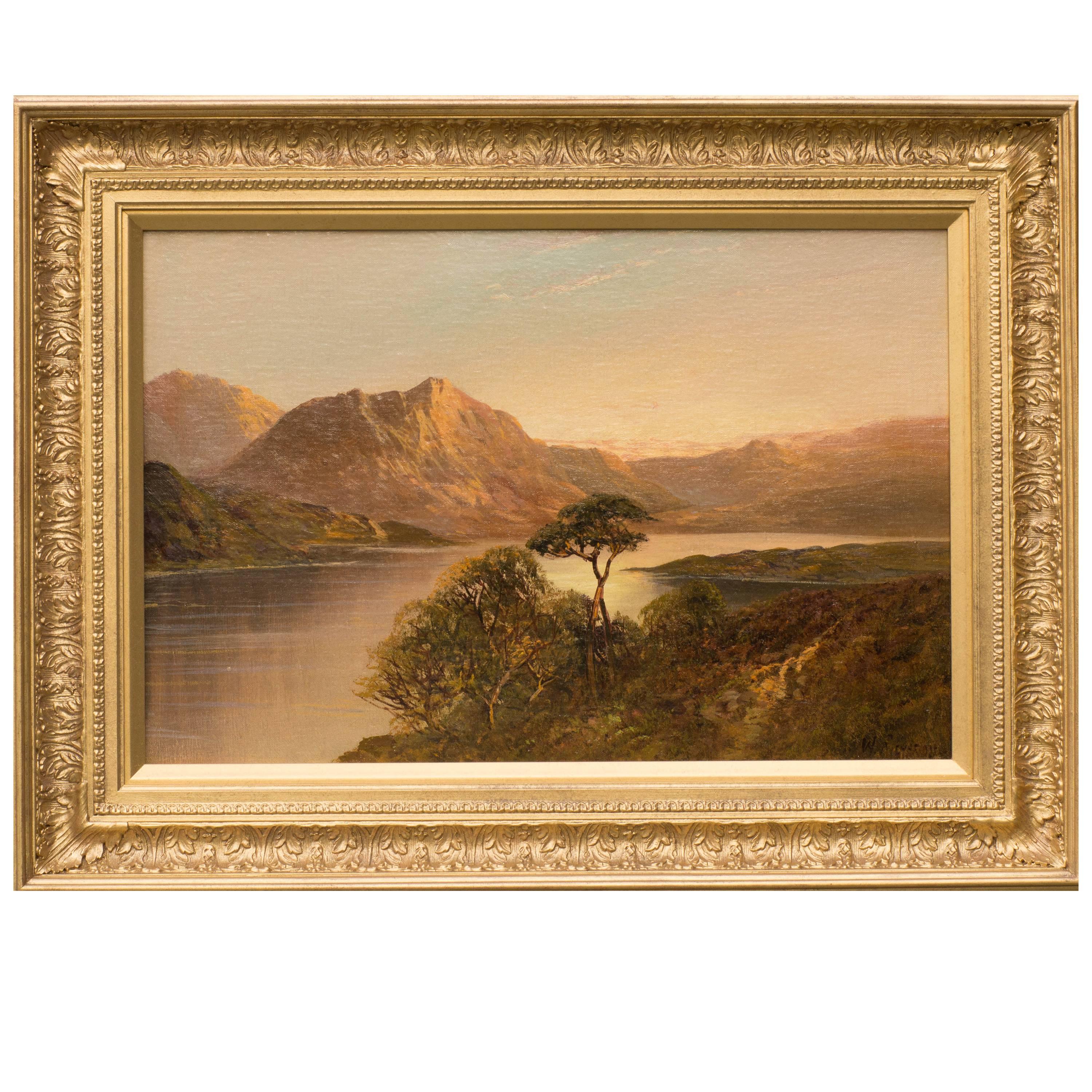 Queen's View, a Highland Landscape by F E Jamieson For Sale