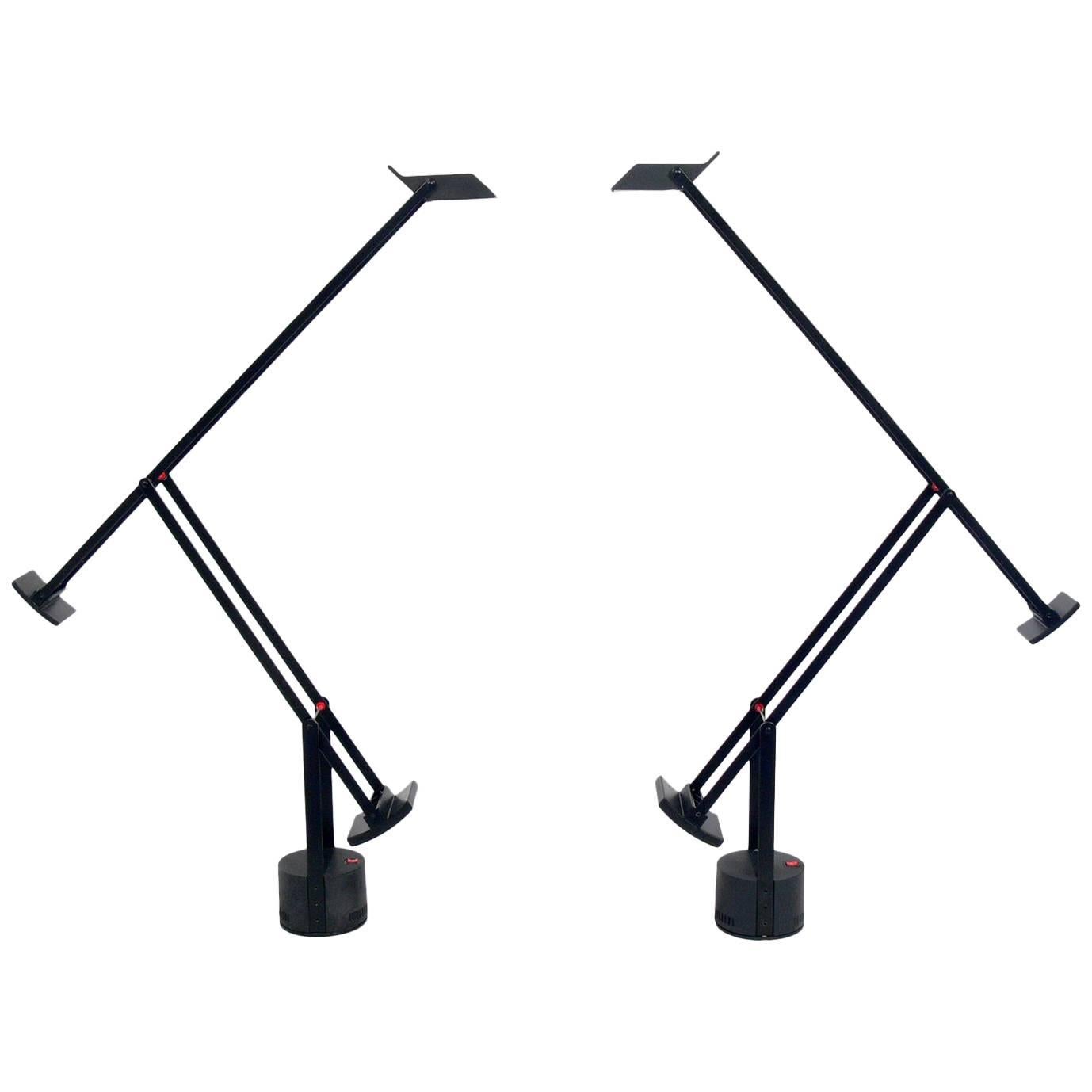 Pair of Articulated Tizio Lamps by Richard Sapper for Artemide