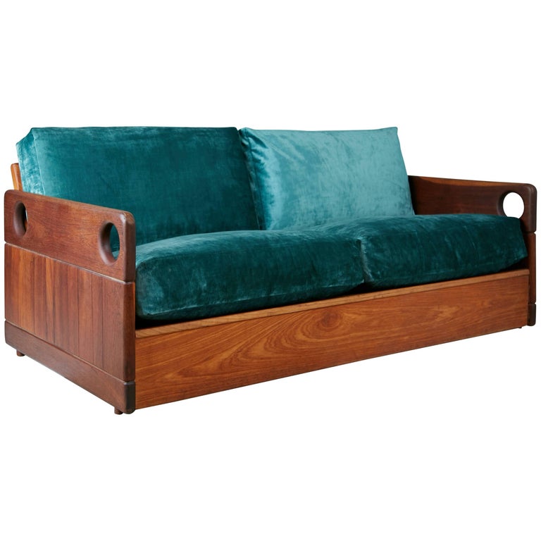 Pair Of Mohair And Silk Striped Sofa S For At 1stdibs Sergio Rodrigues Cris 1 Solid Hardwood And Silk Mohair Sofa Brazil