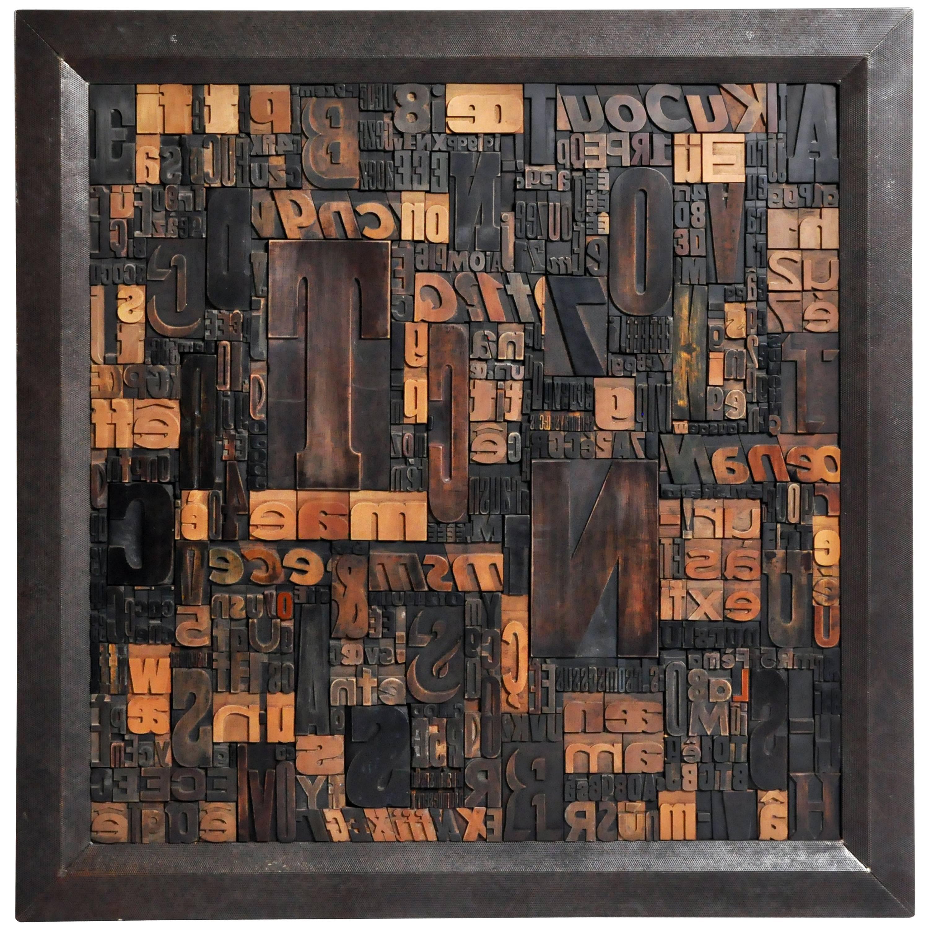 "Les Lettres" Contemporary Art Work by Raoul W.