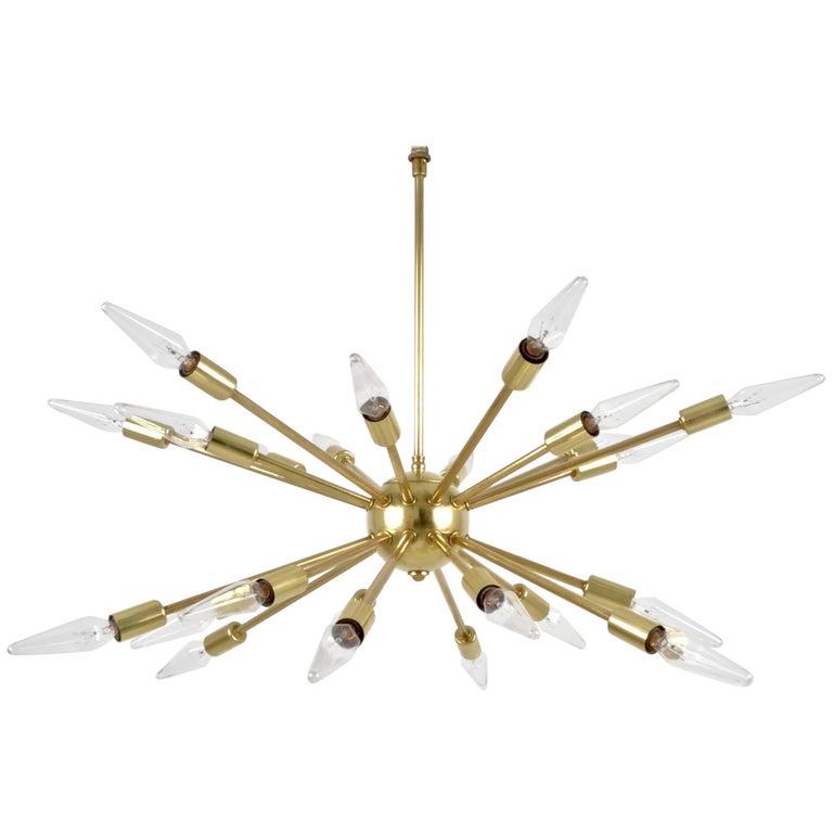 Brass 24 Arm Sputnik Chandelier Circa 1960s For At 1stdibs Brass 24 Arm Sputnik Chandelier Circa 1960s For