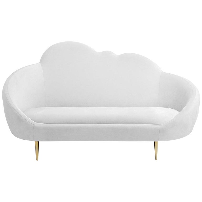 Ether Velvet Settee For Sale At 1stdibs