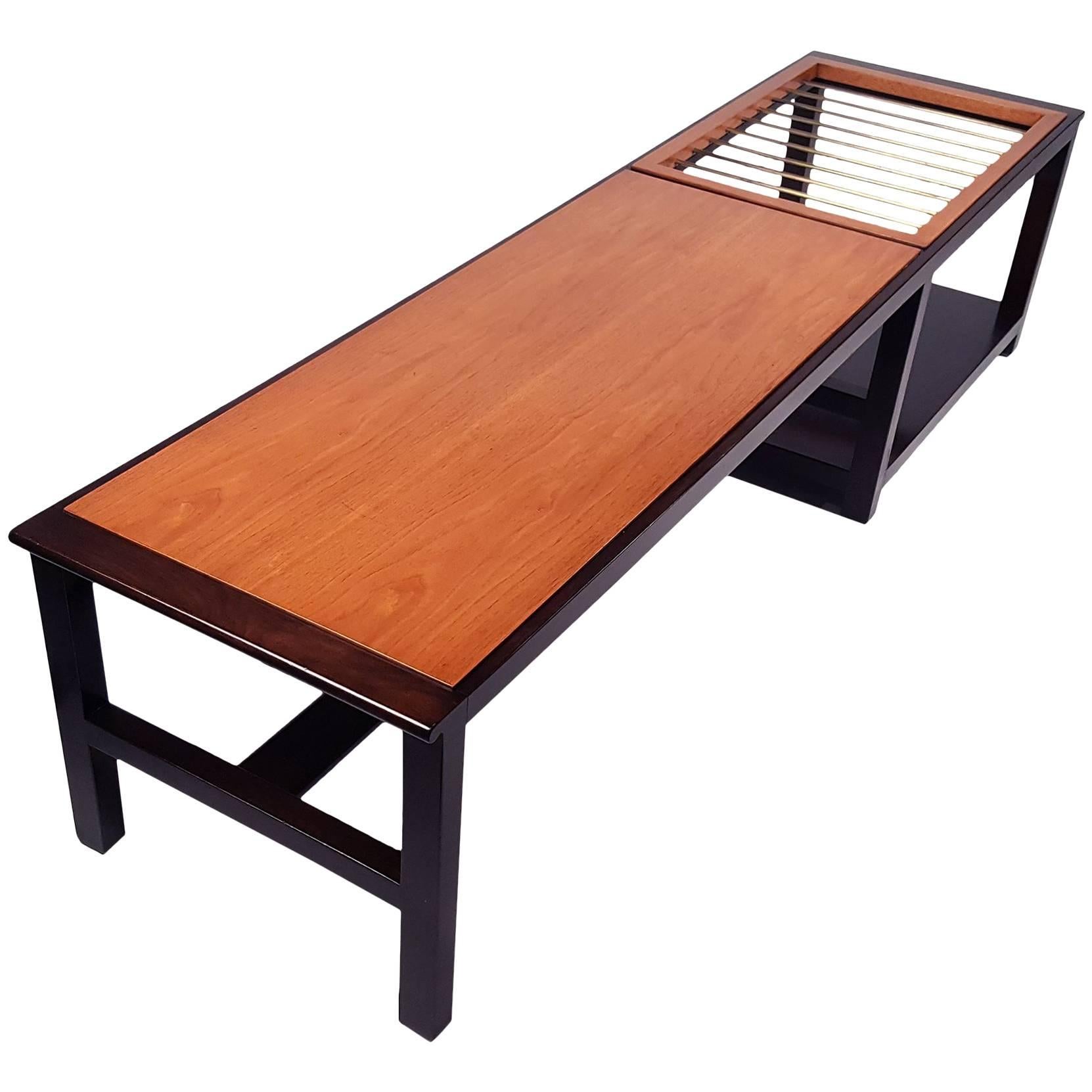 Edward Wormley for Dunbar Table or Bench with Magazine Display