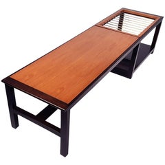 Retro Edward Wormley for Dunbar Table or Bench with Magazine Display