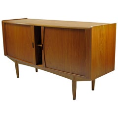 1960s Danish Sideboard in Teak with Tambour Doors