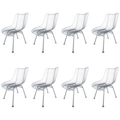 Eight Russell Woodard Sculptura Chairs