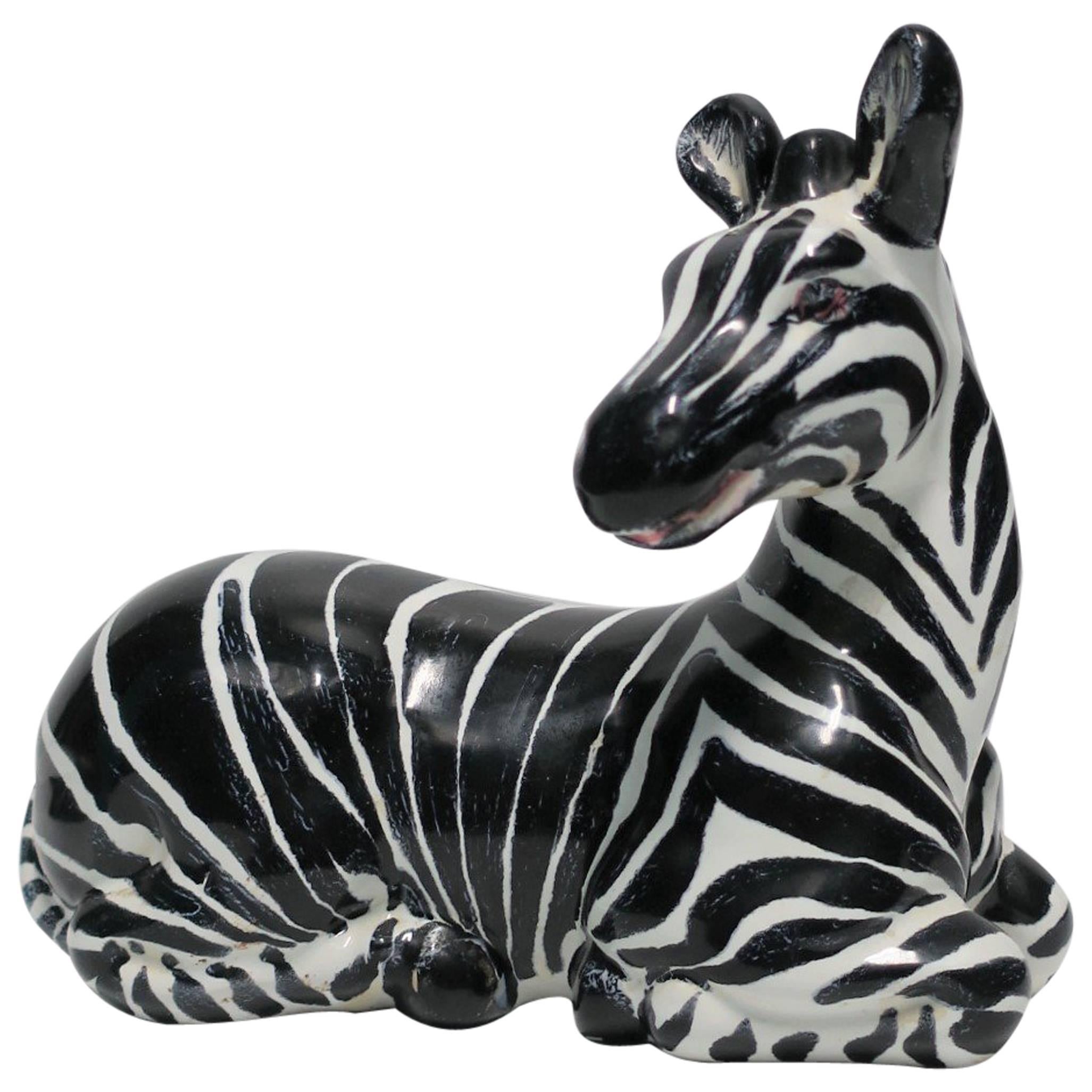 zebra sculptures